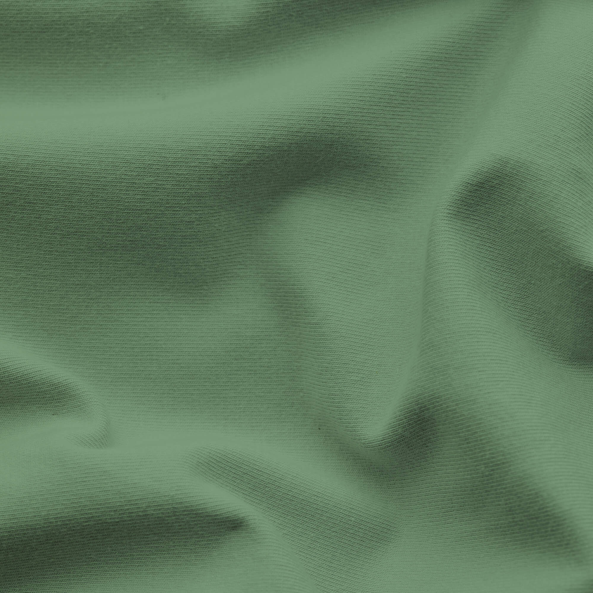Spannbettlaken Casual von Schlafgut in Farbe green mid aus 100% Bio-Baumwolle Stoff