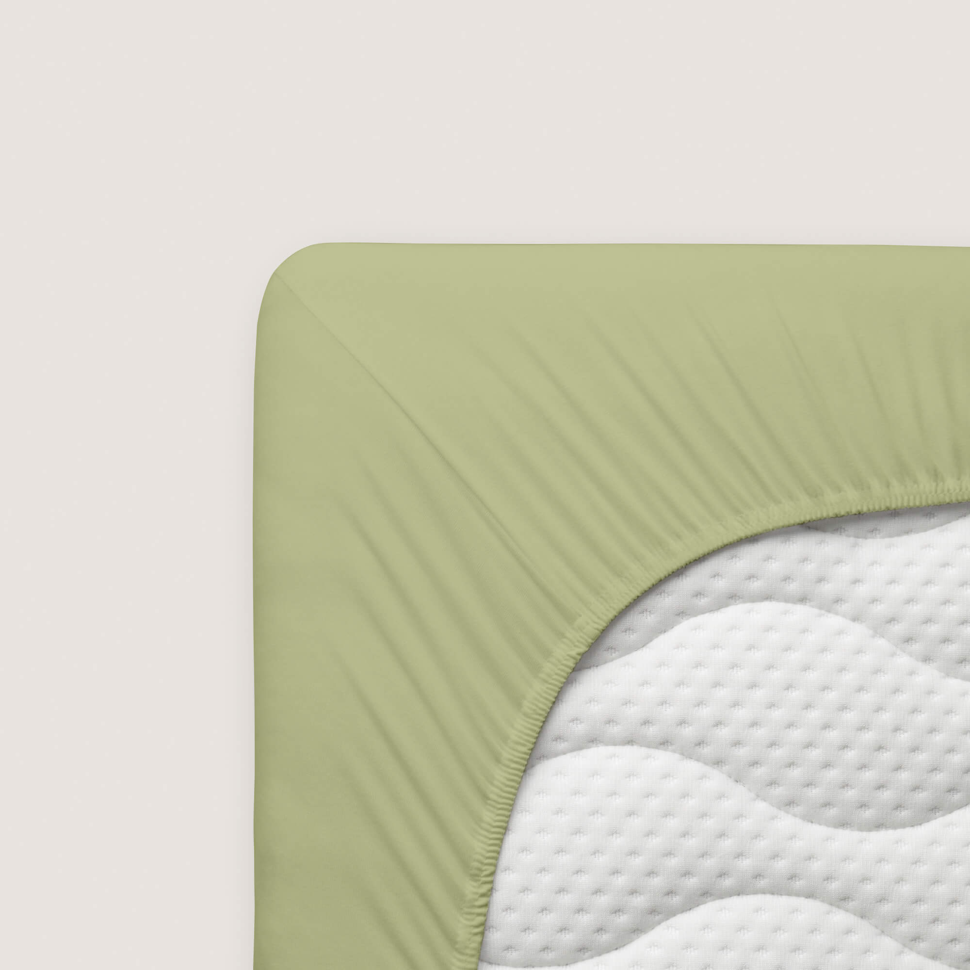 grünes schlafgut Spannbettlaken Mako Jersey aus Baumwolle